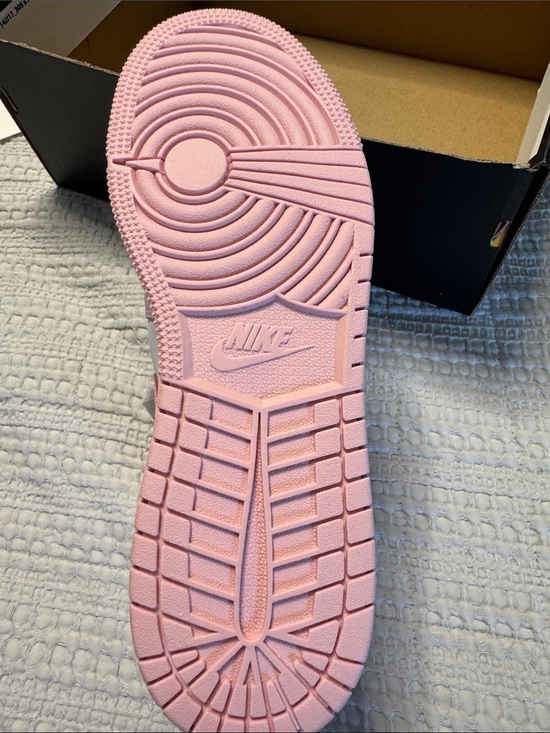 Nike Kids Pink and White High-Top Sneakers